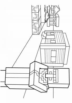 Рисунки майнкрафт деревня