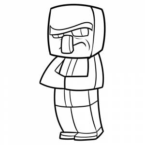 Раскраска Житель деревни