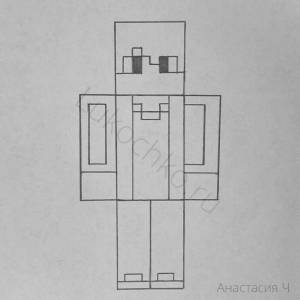 Раскраски Майнкрафт компот блоггер