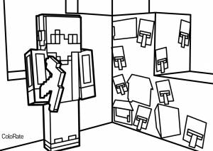 Раскраски Кирка из Майнкрафта