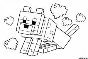 Раскраски Майнкрафт компот блоггер