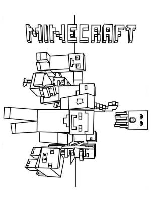 Раскраски Майнкрафт