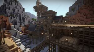 это показывает майнкрафт деревню за пределами города, алмазная шахта, мой, алмаз фон картинки и Фото для й загрузки