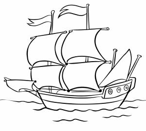 Красивый корабль