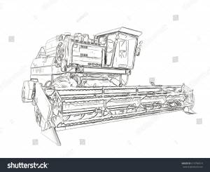 Комбайн рисунок