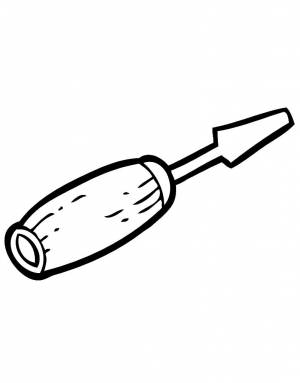 Раскраски Отвертка  и  онлайн
