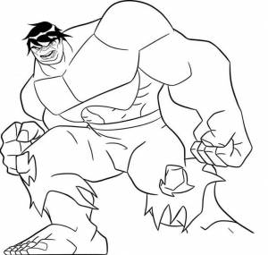Раскраски Халк Hulk
