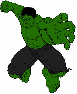 Халк Супергерой Мультяшный Marvel Comics Рисование, Халк, мстители, позвоночные, трава png