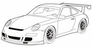Раскраска Porsche 911 GT3