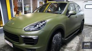 Покрытие Opti-Coat Pro и тонировка задней части Porsche Cayenne