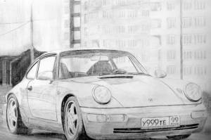 Рисунок Porsche 911 Carrera RS