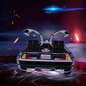 Эмалированные булавки с изображением времени, путешествий, машины OUTATIME, DeLorean, 80-х фильм Назад в будущее, броши-значки