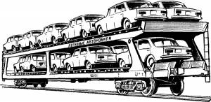 Раскраска Автовоз