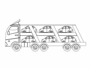 Раскраска Автовоз