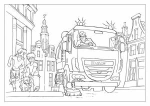 Автовоз раскраска для детей
