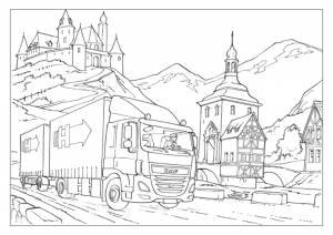 Раскраска автовоз