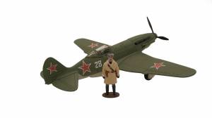 Модель Советского истребителя второй мировой войны МИГ-3 раскраска хаки, масштаб 1