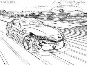 Российская Toyota сделала раскраски со всеми моделями