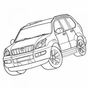 Раскраски Тойота ленд крузер 200