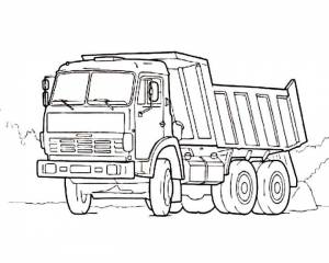 Раскраска Грузовые машины