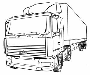 Раскраска МАЗ 447131