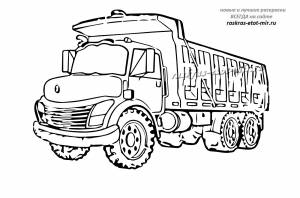 Раскраски грузовой машины