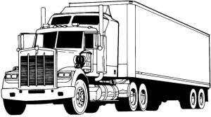 Раскраска Грузовые машины