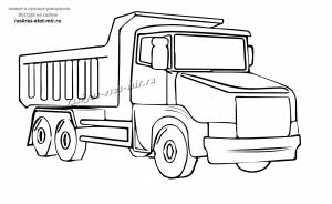 Раскраски грузовой машины
