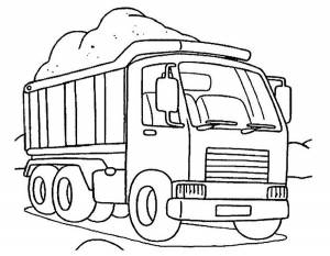 Раскраски грузовики  и  онлайн