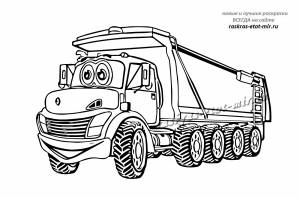 Раскраски грузовой машины