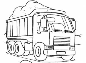 Раскраска Грузовые машины