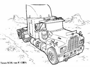 Раскраска Грузовик