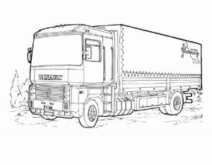 Раскраска Грузовик
