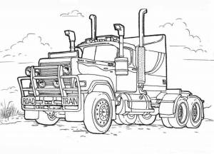 Раскраски Для мальчиков грузовые машины