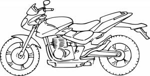 Раскраски Мотоцикл для детей 7 лет