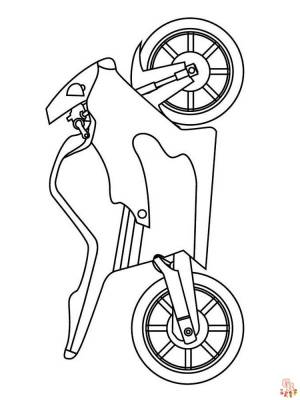 Бесплатные раскраски с мотоциклами для детей
