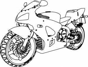 Police Motorcycle Coloring Pages