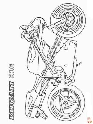 Бесплатные раскраски с мотоциклами для детей