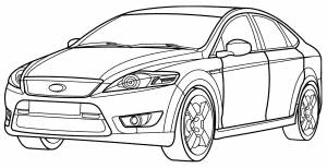 Раскраска Ford Mondeo