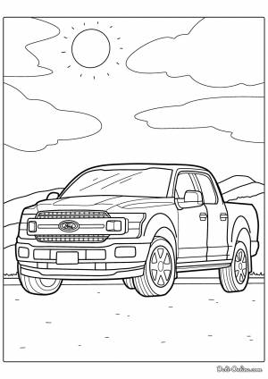 Раскраска Форд F-150