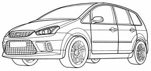 Раскраска Ford C-Max