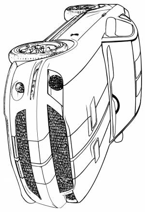 Раскраска Форд Мустанг