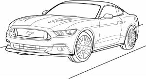 Раскраска Мустанг