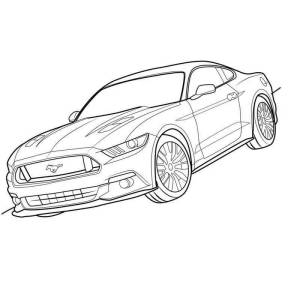 Раскраски Форд мустанг