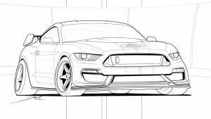 Форд мустанг раскраска