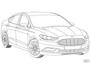 Раскраска Ford Mondeo Mk V