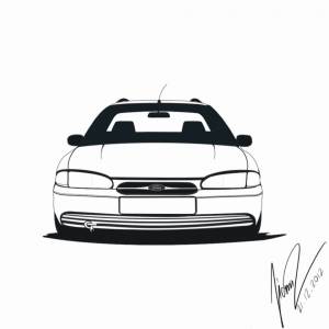 векторный рисунок] Ford Mondeo 1