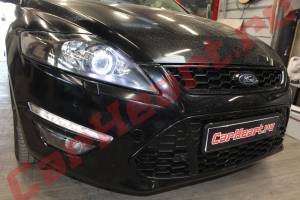 Ford Mondeo 4, покраска масок фар и ПТФ, с установкой ангельских колец