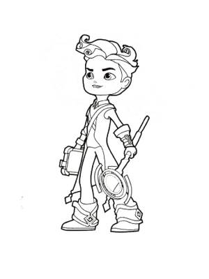 Раскраска Герои Энвелла 8