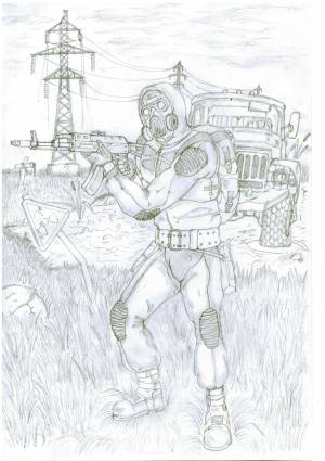 Раскраски Сталкер